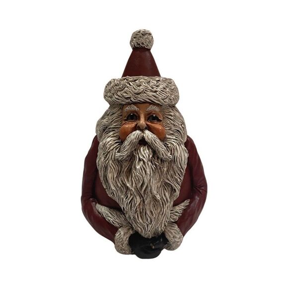 Vintage Primitive Santa Figurine 1993 Rockette Signed - Picture 1 of 5
